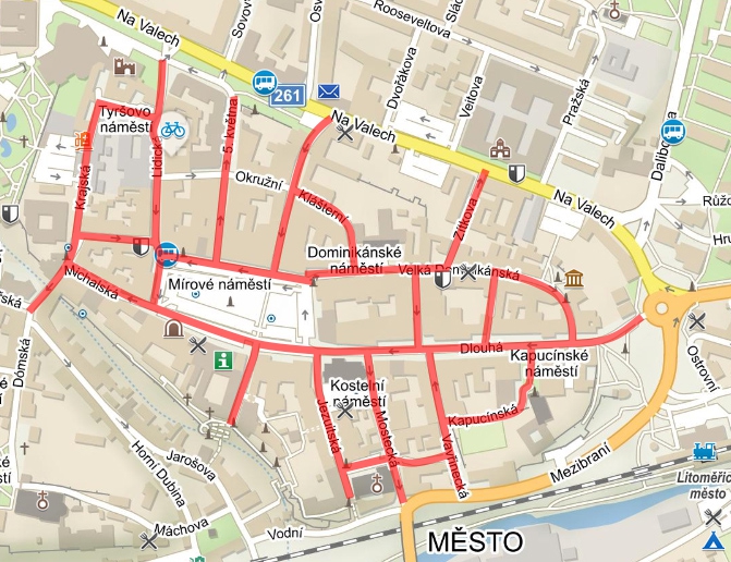 Mapa parkování
